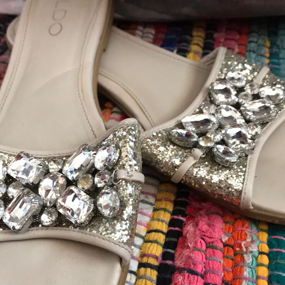Aldo rhinestones sandals